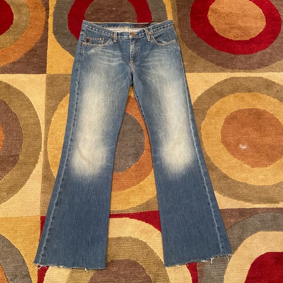 AG Adriano Goldschmied Low Rise Bootcut Denim Jeans Vintage y2k 90’s Size 30 - Picture 1 of 16